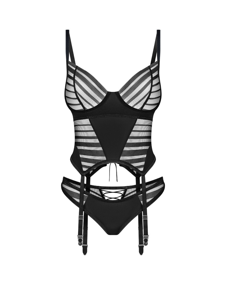 Corset noir pour femme