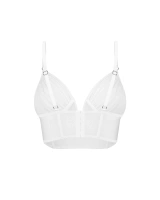Dessus blanc avec baleines