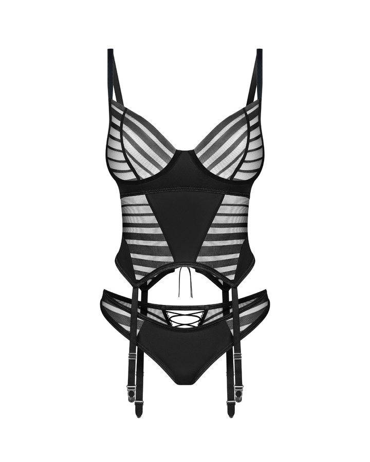 Corset noir pour femme