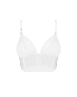 Dessus blanc avec baleines